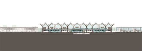 Section of airport .